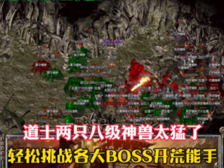 1.85 版本 BOSS 卡位打法，道士单撸 BOSS 详解！